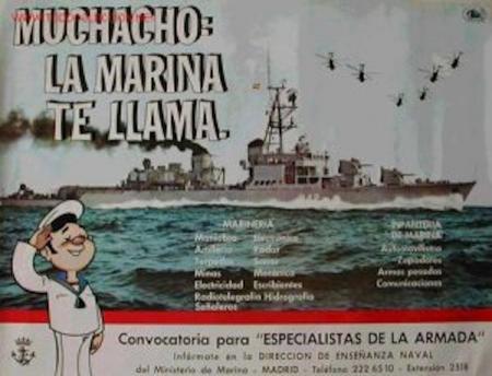Cartel de reclutamiento de la Marina.