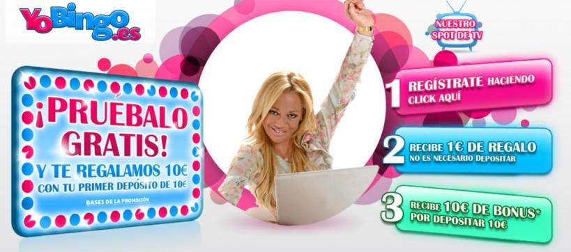 Belen Esteban como imagen promocional de un bingo online.