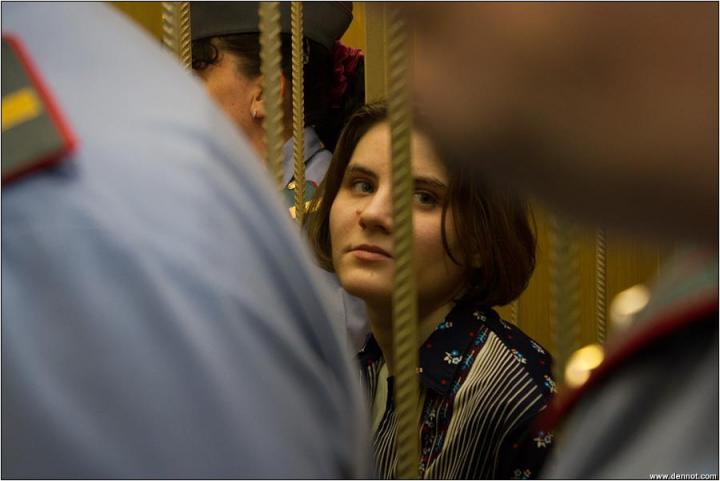 Yekaterina Samutsévich durante el juicio de 2012.