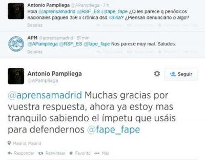 Aquí la pregunta del periodista Antonio Pampliega y, después, la respuesta de la APM