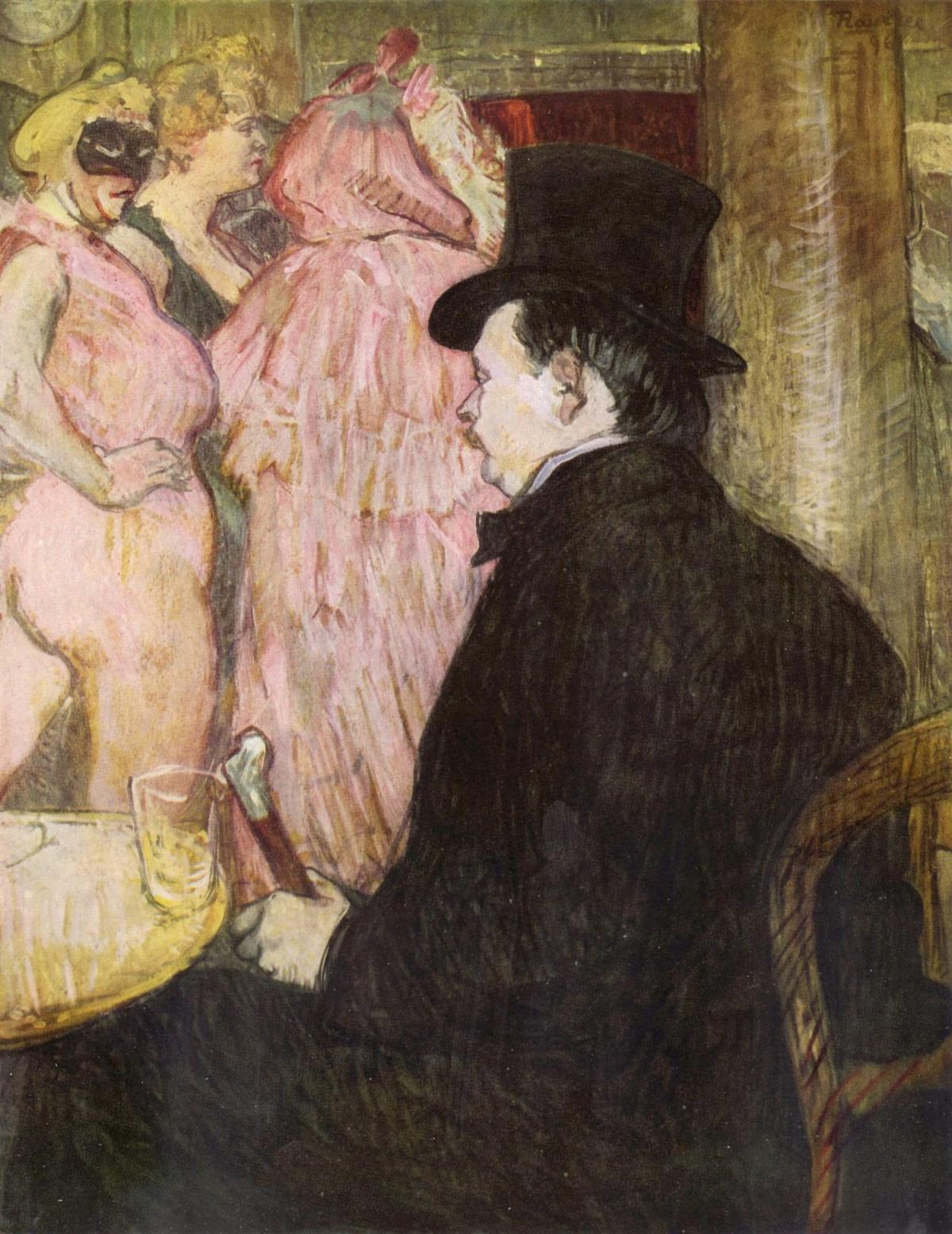 Maxime Dethomas en la Opera, Toulouse-Lautrec