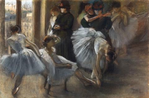 Preparación a la clase, Edgar Degas.