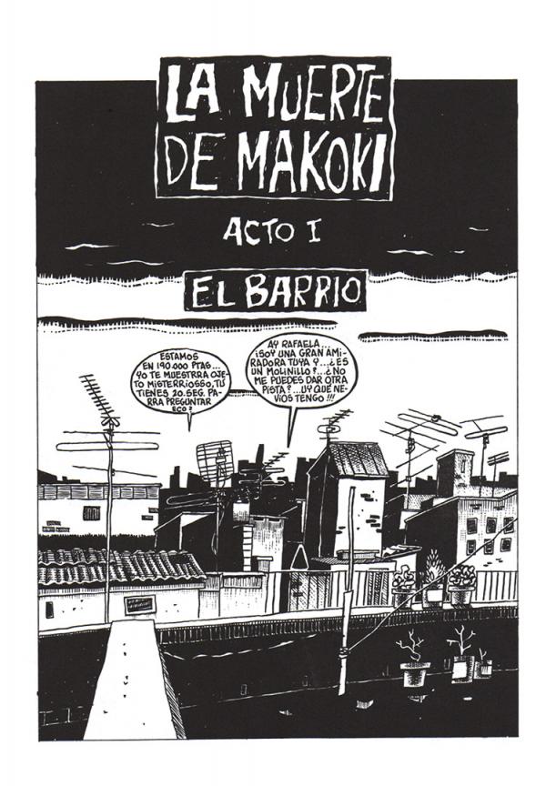 Primera página de 'La muerte de Makoki', punto y final a su célebre personaje. 