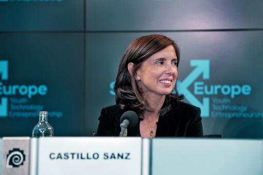Eva Castillo durante la Cumbre de Innovación StartUp Europe. 2012.