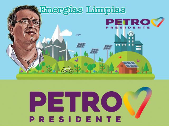 Cartel de campaña de Gustavo Petro. 