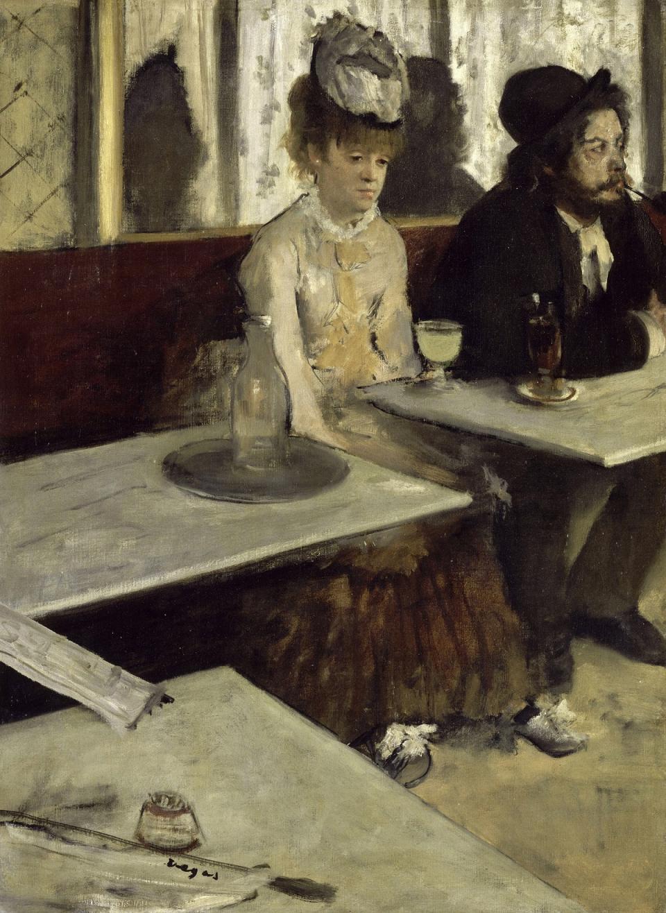 Bebedora de absenta, Edgar Degas. (1876)