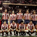 La plantilla atlética el día de la final frente al Metaloplastica.