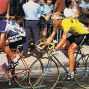 <p>Laurent Fignon, durante el Tour de Francia de 1984, en una imagen tomada por RTVE.</p>
