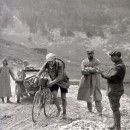 <p>Octave Lapize durante el primer ascenso al Tourmalet, del Tour de Francia, en 1910. Lapize sería el ganador de ese año.</p>