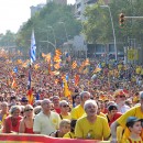 <p> Diada de Cataluña de 2014.</p> (: Elise Gazengel)