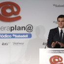 <p>Albert Rivera, ayer en Barcelona.</p>