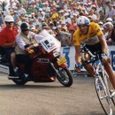 <p>Miguel Induraín durante una contrarreloj en el Tour de Francia de 1993.</p>