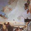 <p><em>La gloria de la monarquía española</em>, de Tiepolo en el Salón del trono del Palacio Real de Madrid.</p>