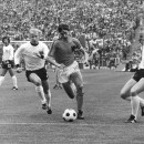 <p>Johan Cruyff, durante la final del Mundial 1974, Holanda-Alemania. </p> (: Wikipedia)