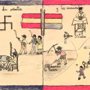 <p>Uno de los dibujos infantiles realizados durante la guerra civil y recogidos por <em>Yorokobu.</em></p>