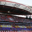 <p>La grada atlética, en el Estadio da Luz (Lisboa).</p>