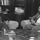 <p>Manuel Chaves y Luis Carlos Rejón, en el año 1990.</p>