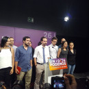 <p>La plana mayor de Unidos Podemos tras los resultados de las elecciones. </p>