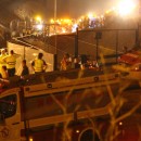 <p>Labores de rescate en el accidente ferroviario cerca Santiago de Compostela. 24 de julio de 2013. </p> (: Contado Estrellas/Flicker)