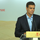 <p>Pedro Sánchez, durante una rueda de prensa, el lunes 26 de septiembre. </p>
