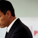 <p>Pedro Sánchez interviene ante los medios para presentar su dimisión.</p> (: RTVE)