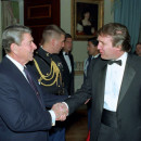 <p>Donald Trump con el expresidente Ronald Reagan en una recepción en la Casa Blanca en 1987.</p>