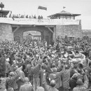 <p>Liberación del campo de concentración de  Mauthausen en 1945. </p>