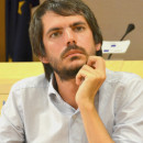 <p>Ernest Urtasun, de Iniciativa per Catalunya, durante una rueda de prensa.</p> (: PARLAMENTO EUROPEO)