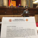 <p>Notificación del Tribunal Constitucional al diputado y Conseller de Justicia Carles Mundó (ERC)</p>