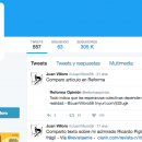 <p>Perfil de Twitter de Juan Villoro.</p>
