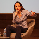 <p>Julia Cagé durante una conferencia en Barcelona. </p>