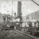 <p>Estibadores en el Puerto de Pasaia en 1920</p> (: kutxateka)