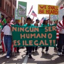 <p>Marcha por los derechos de los inmigrantes en el centro de Los Ángeles el 1 de mayo  2006.</p> (: Jonathan McIntosh)
