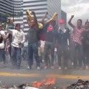 <p>Protestas de la oposición en Caracas.</p>