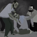 <p>Captura de pantalla del cortometraje de animación ‘Prisión de Saydnaya: matadero humano’ sobre las torturas en las cárceles sirias.</p>