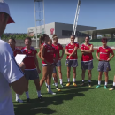 <p>Las jugadoras de la selección, en un entrenamiento de preparación para la Eurocopa de 2017. </p>