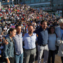 <p>Acto de En Marea, en Vigo con Eva Solla, Xulio ferreiro, Luís Villares, Pablo Iglesias, Carmen Santos y Xosé Manuel Beiras.</p>