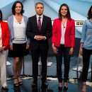 <p>Andrea Levy, Margarita Robles, Carolina Bescansa e Inés Arrimadas en el debate 'Las mujeres primero', el 9 de junio de 2016.</p> (: Antena 3)
