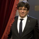 <p>Puigdemont entra al hemiciclo el pasado 26 de julio de 2017, día en que se aprobó la la reforma del Reglament del Parlament.</p>