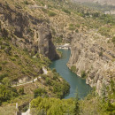 <p>Río Genil, junto la presa de Güejar-Sierra, Sierra Nevada.</p>