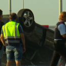 <p>Los Mossos d’Esquadra inspeccionan el Audi A3 en el que viajaban los cinco terroristas muertos en Cambrils </p>
