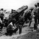 <p>Artillería británica en Galípoli durante la Primera Guerra Mundial</p>
