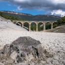 <p>Vista del embalse de Yesa (Aragón), en 2016.</p>