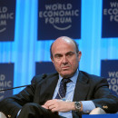 <p>Luis de Guindos durante el Foro Económico Mundial de 2012.</p>