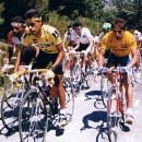 <p>Perico Delgado (derecha), durante la Vuelta a España de 1989. </p>
