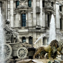 <p>Fuente de la diosa Cibeles (Madrid).</p>