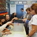 <p>Votación en Guinardó, Barcelona, en el referéndum del 1 de octubre de 2017.</p>