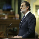 <p>El presidente del Gobierno, Mariano Rajoy, comparece en el Congreso para informar sobre la situación de Cataluña</p>