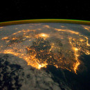<p>La Península Ibérica vista desde el espacio.</p>