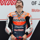 <p>Dani Pedrosa, en el podium del Gran Premio de Japón. 2012.</p>